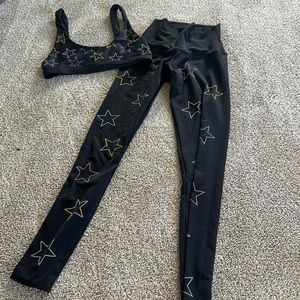 COPY - Beach Riot Star Bra and Legging Set XS